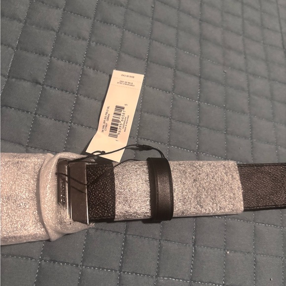 Coach Black Belt with Silver Accents - Picture 1 of 4